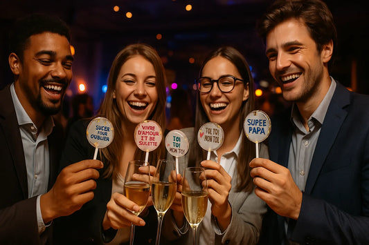 Le cadeau entreprise fin d’année fun : sucettes personnalisées