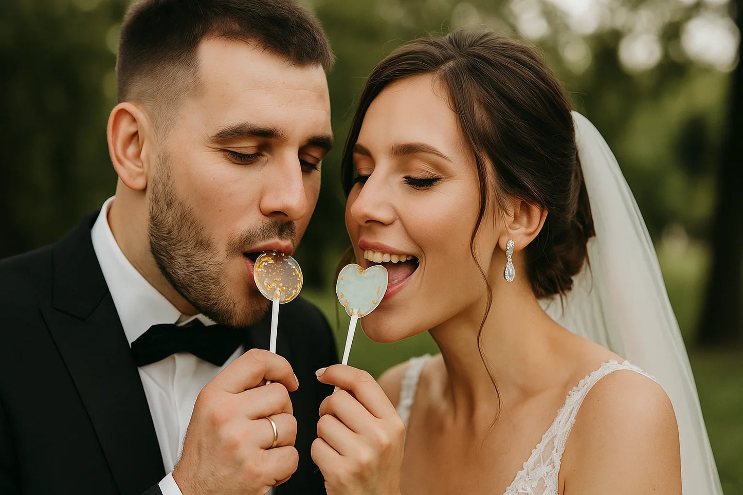 10 Sucettes Personnalisées - Mariages