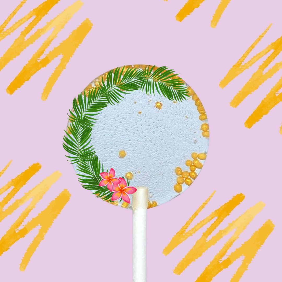 8 Sucettes Personnalisées - Tropical