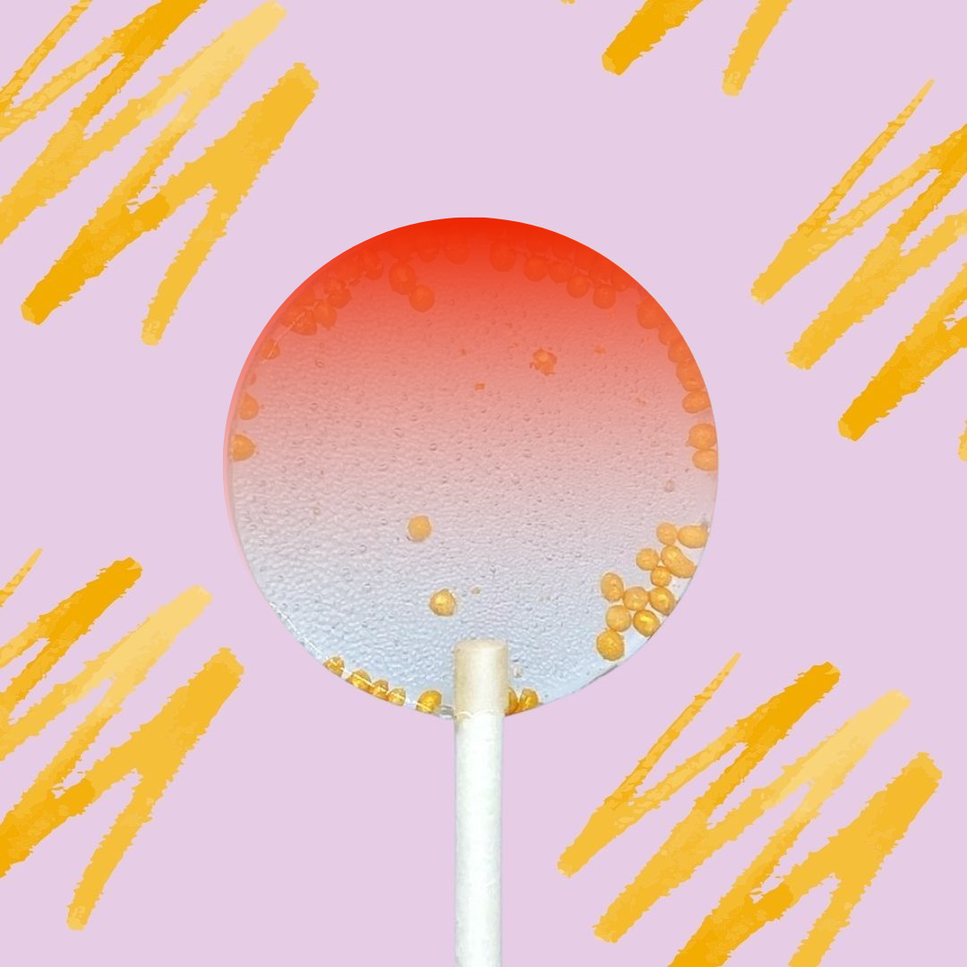 8 Sucettes Personnalisées - Dégradé rouge