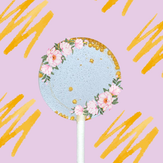 8 Sucettes Personnalisées - Roses