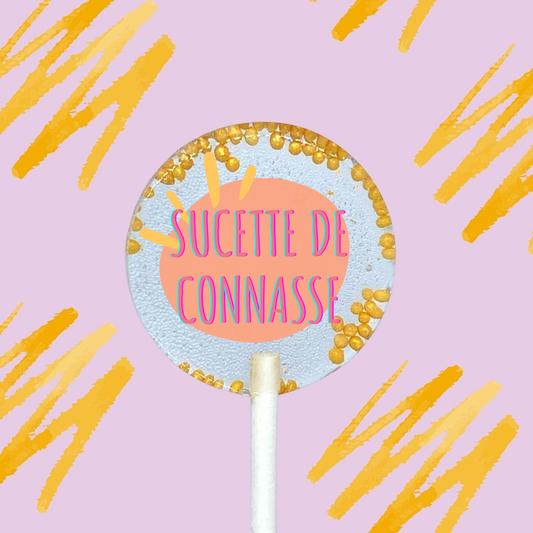 5 Sucettes Personnalisées -  "Sucette de connasse"