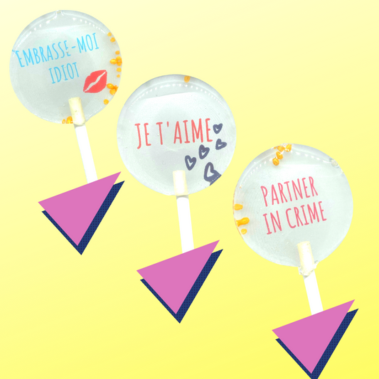 Mini pack (3 Sucettes) - Amour